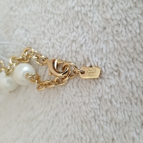 New Ralph Lauren Faux Pearl Chain Bracelet - Picture 6 of 6